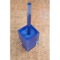 Toilet Brush Holder, Decorative, Square, Blue